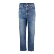 Blauwe Organische Katoenen Tapered Leg Jeans A.p.c. , Blue , Heren