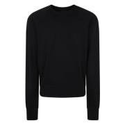 Ronde Hals Sweatshirt voor Mannen Thom Krom , Black , Heren