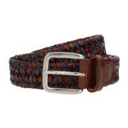 Geweven elastische riem Boggi Milano , Brown , Heren