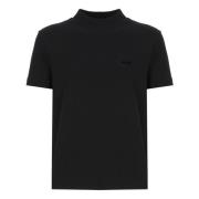 Zwart Katoenen T-shirt Ronde Hals Korte Mouwen A.p.c. , Black , Dames