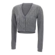 Cardigan met strass detail Kaos , Gray , Dames