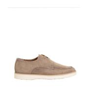 Suede veterschoen met rubberen zool Giorgio , Beige , Heren