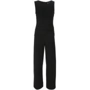 Zwarte Mouwloze Jumpsuit Norma Kamali , Black , Dames