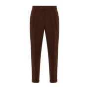 Bruine Linnen Regular-Fit Broek Caruso , Brown , Heren