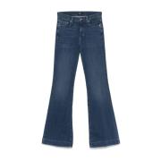 Jeans Flare 7 For All Mankind , Blue , Dames