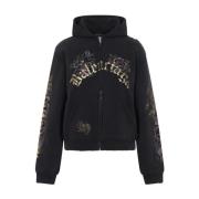 Vervaagde Zwarte Zip-Up Jas Balenciaga , Black , Dames