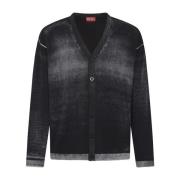 K-Larence Cardigan Sweater Diesel , Black , Heren