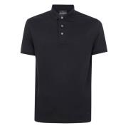 Klassieke Polo Shirt voor Mannen Emporio Armani , Black , Heren