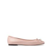 Poeder Roze Strik Platte Schoenen Jimmy Choo , Pink , Dames