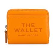 Stijlvolle Oranje Leren Portemonnee Marc Jacobs , Orange , Dames