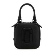 The Cube Zwarte Leren Handtas Marc Jacobs , Black , Dames