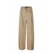 Wijde Pijp Jeans Max Mara , Beige , Dames