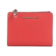 Leren Empire Mini Portemonnee met Knoop Michael Kors , Orange , Dames