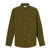 Groen Poplin Herenoverhemd Timberland , Green , Heren