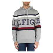 Oversized Katoenen Sweatshirt met Contrast Inzetstukken Tommy Hilfiger...