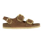 Milano Big Buckle Sandal Birkenstock , Brown , Dames