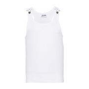 Witte Geribbelde Gebreide Mouwloze Top Jean Paul Gaultier , White , Da...