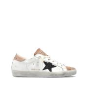 Suede Sneakers Wit Roze Zwart Golden Goose , White , Dames