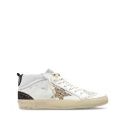 Mid Star Leren High Top Sneakers Golden Goose , Multicolor , Dames