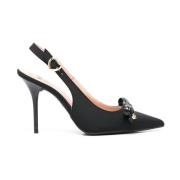 Zwarte platte schoenen voor vrouwen Love Moschino , Black , Dames