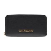 Lente/Zomer Damesportemonnee Love Moschino , Black , Dames