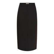 Zwarte Lange Pencil Rok Soaked in Luxury , Black , Dames