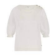 Korte Mouw Pullover Molly Fabienne Chapot , White , Dames