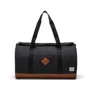 Heritage Duffle Tas Zwart/Bruin Herschel , Black , Unisex