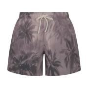 Beige Zee Kleding Sunset Palms Zwembroek Palm Angels , Multicolor , He...