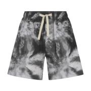 Blauwdruk Palmen Shorts Palm Angels , Black , Heren