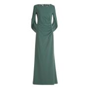 Elegante Kant Avondjurk vera mont , Green , Dames