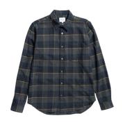 Osvald Flannel Check Overhemd Norse Projects , Gray , Heren