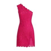 Korte Kant Jurk in Fuchsia Dolce & Gabbana , Pink , Dames