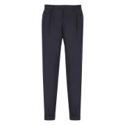 Blauwe wollen broek met zakken Briglia , Blue , Heren