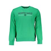 Geborstelde Sweatshirt met Logoprint North Sails , Green , Heren