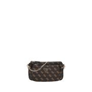 Bruine handtas met gouden details Guess , Brown , Dames