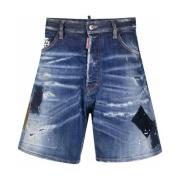 Casual Denim Shorts Dsquared2 , Blue , Heren