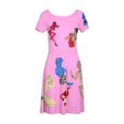 Korte dagjurk Moschino , Pink , Dames