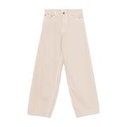 Bruine Jeans met Klassieke Details Haikure , Brown , Dames