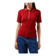 Polo met contrastranden in slim fit Tommy Hilfiger , Red , Dames