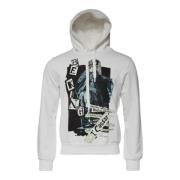 Witte Katoenen Hooded Pullover Sweater Dolce & Gabbana , White , Heren