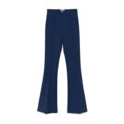 Blauwe Stijlvolle Broek Elisabetta Franchi , Blue , Dames