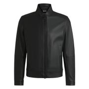 Leren Jas Hugo Boss , Black , Heren