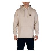 Eco-Vriendelijke Heren Capshirt Sweatshirt Tommy Jeans , Beige , Heren