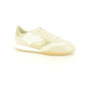 Beige Raffia Fijn Sneakers DL Sport , Beige , Dames