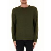 Ronde hals trui Woolrich , Green , Heren