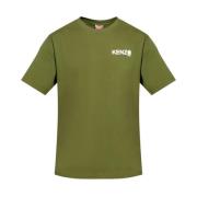 Groene Crew Neck Korte Mouwen T-shirt Kenzo , Green , Heren