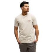 Beige Jersey T-Shirt Heren Iceberg , Beige , Heren