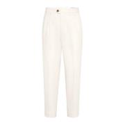 Beige Broek Elegante Stijl Brunello Cucinelli , Beige , Heren