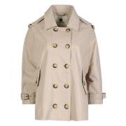 Bibi Beige Leren Jas Alter Ego , Beige , Dames